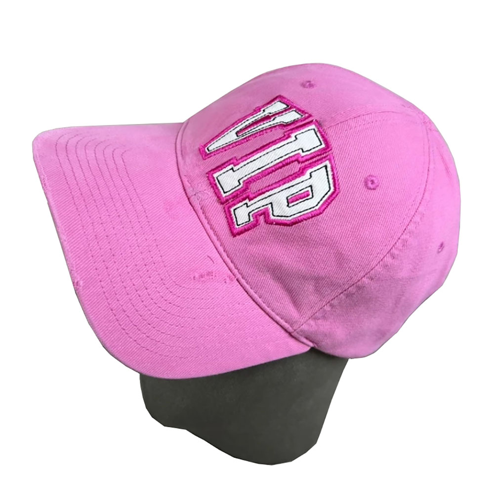 Balenciaga Pink VIP Embroidered Baseball Cap - Trendy