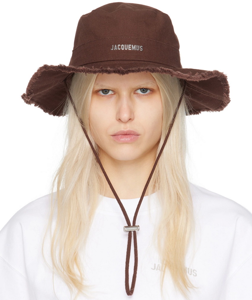 Jacquemus Le Bob Artichaut Bucket Hat in Brown