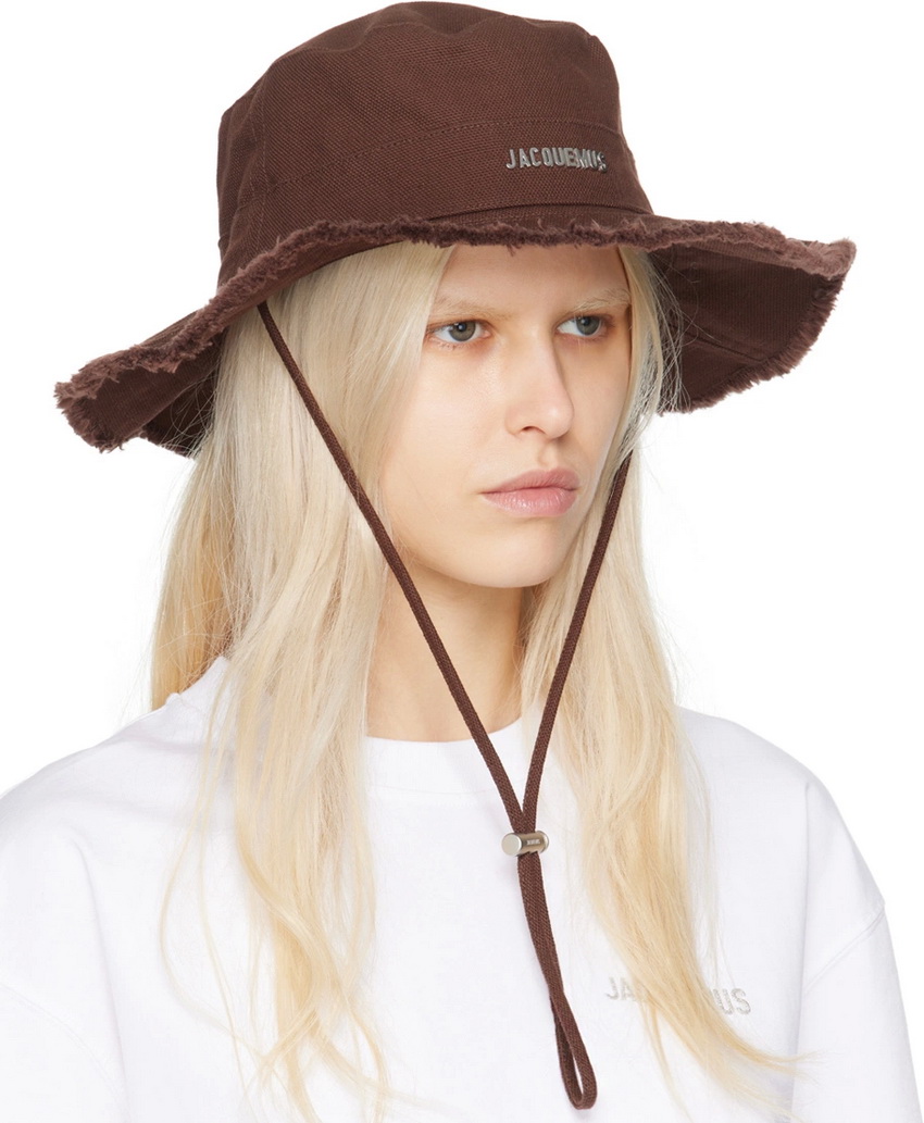 Jacquemus Le Bob Artichaut Bucket Hat in Brown - Image 2