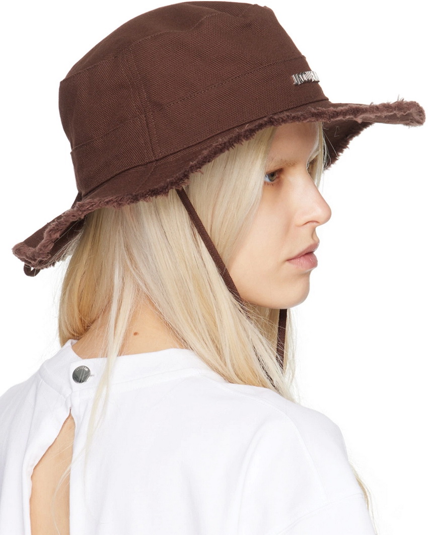 Jacquemus Le Bob Artichaut Bucket Hat in Brown - Image 3