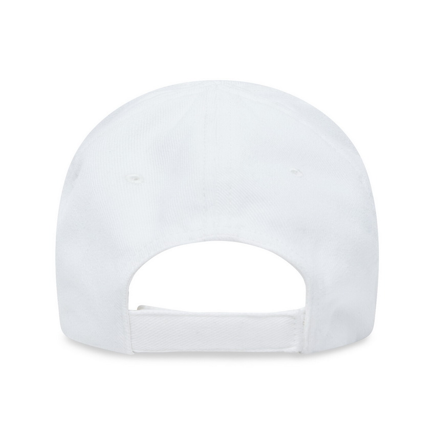 Balenciaga Hand-Drawn BB Paris Icon White Baseball Cap - Image 3
