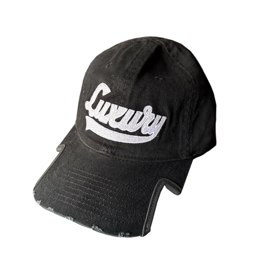 Balenciaga Women's Luxury Script Baseball Cap Faded Black