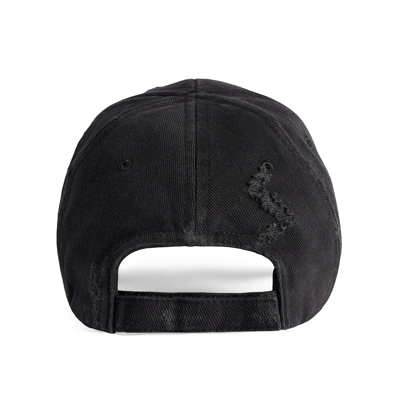 Balenciaga Metalhead Black Mens Baseball Caps - Image 3