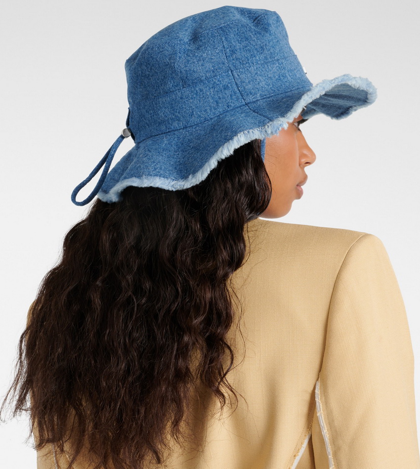 Jacquemus Le Bob Artichaut Bucket Hat in Denim - Image 2