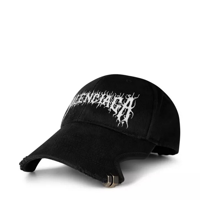 Balenciaga Diy Metal Outline Black Baseball Cap - Image 3