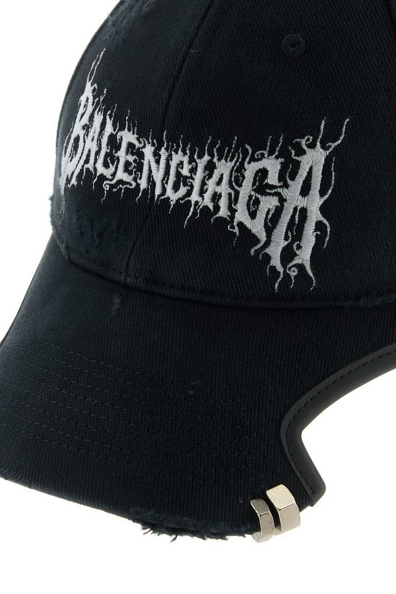 Balenciaga Diy Metal Outline Black Baseball Cap - Image 2