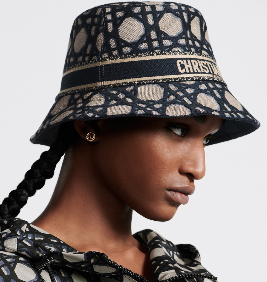 Christian Dior D-Bobby Macrocannage Small Brim Bucket Hat - Image 3