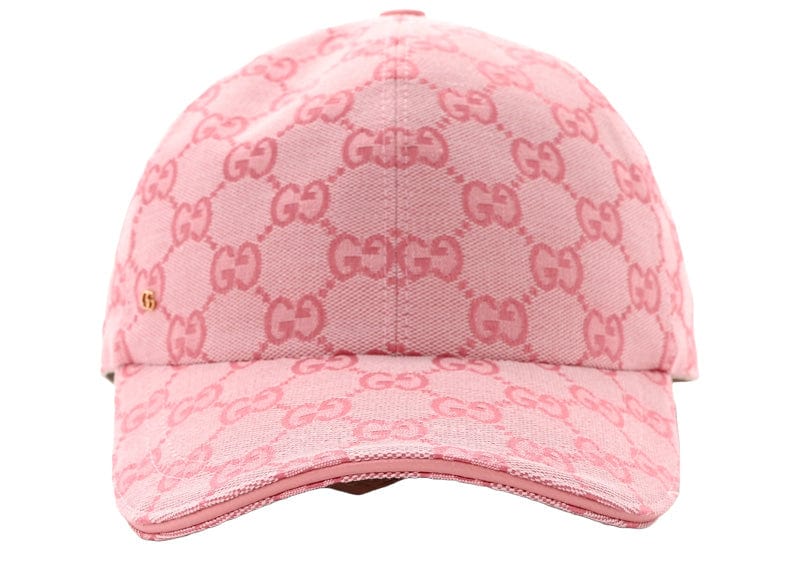 New Gucci GG Canvas Pink Baseball Cap - Image 3