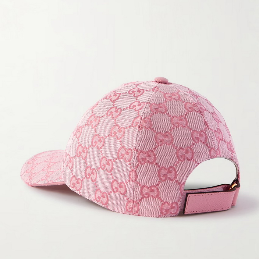 New Gucci GG Canvas Pink Baseball Cap - Image 2