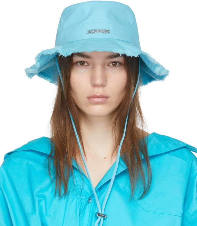 Jacquemus Le Bob Artichaut Bucket Hat in Blue - Image 3