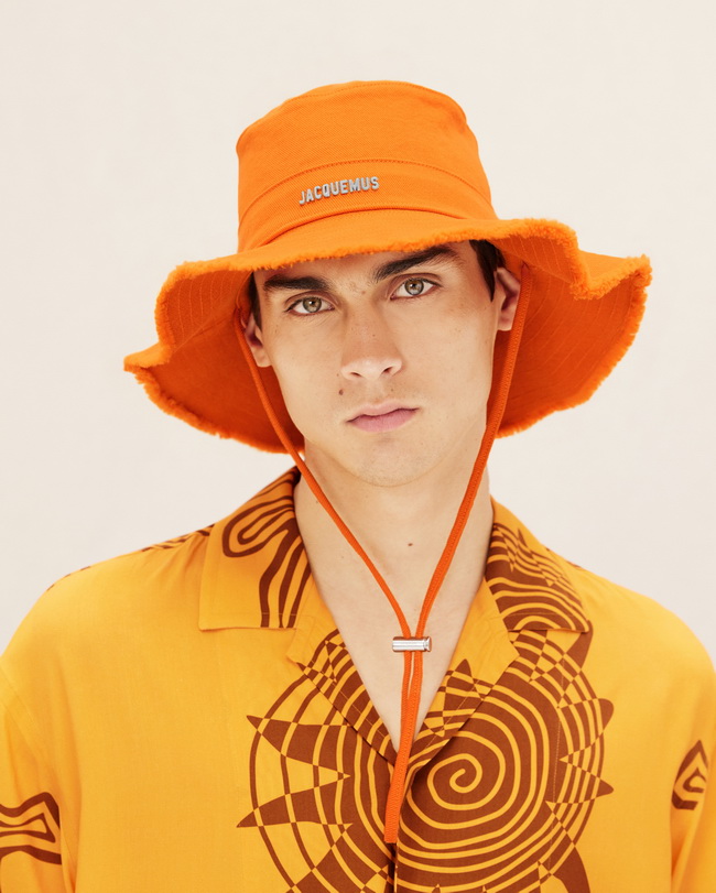 Jacquemus Le Bob Artichaut Bucket Hat in Orange - Image 2