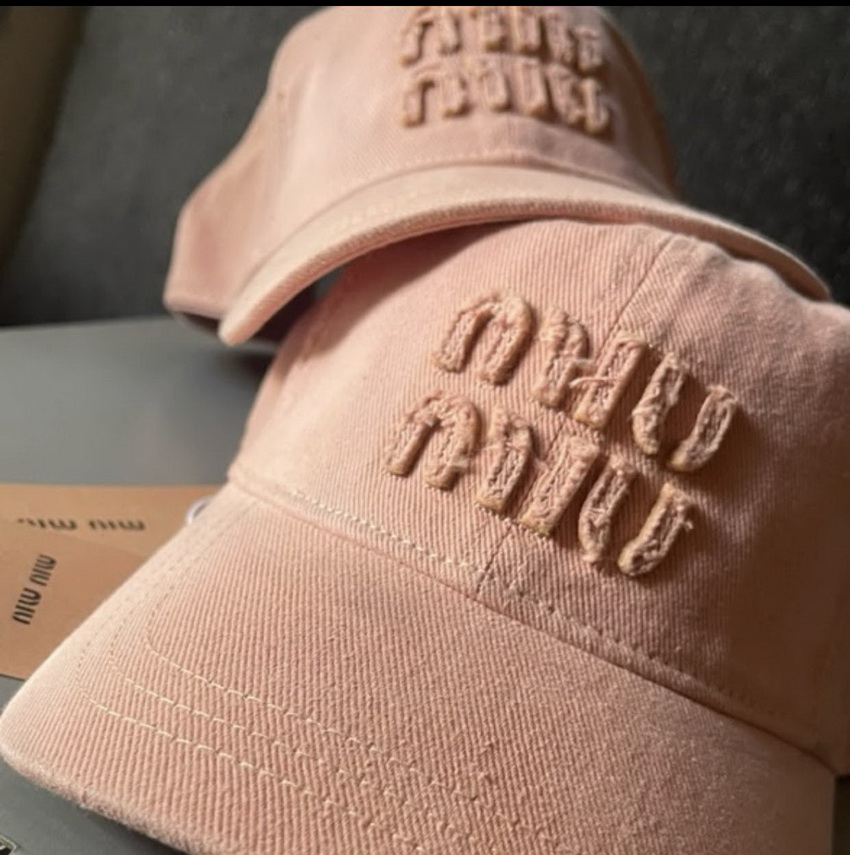 New Miu Miu Logo Embroidered Womens Baseball Cap - Image 3