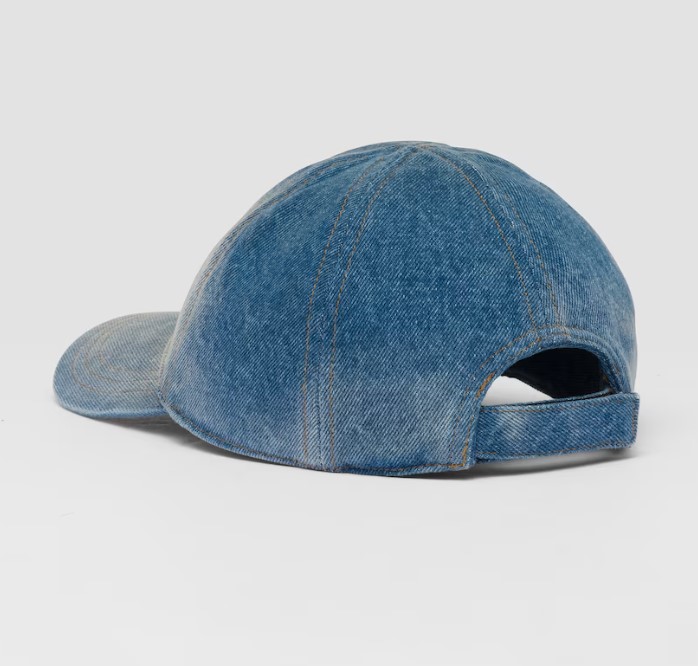 Prada Light Denim Baseball Cap Women's Hat - Image 2